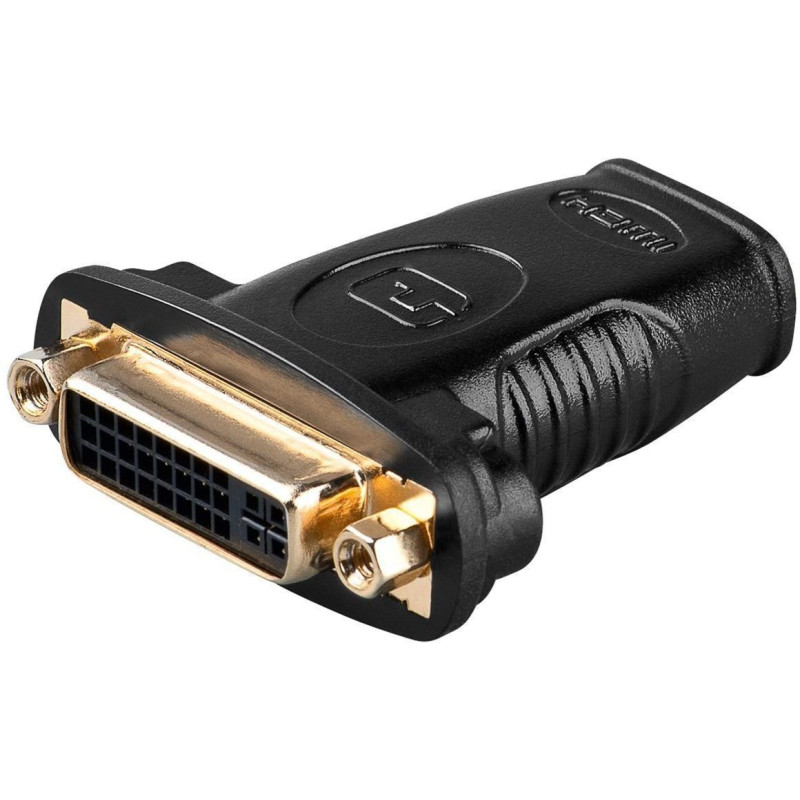 Microconnect HDMIDVIFF changeur de genre de câble HDMI DVI-I Noir