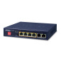 PLANET GSD-604HP commutateur réseau Non-géré Gigabit Ethernet (10/100/1000) Connexion Ethernet, supportant l'alimentation via