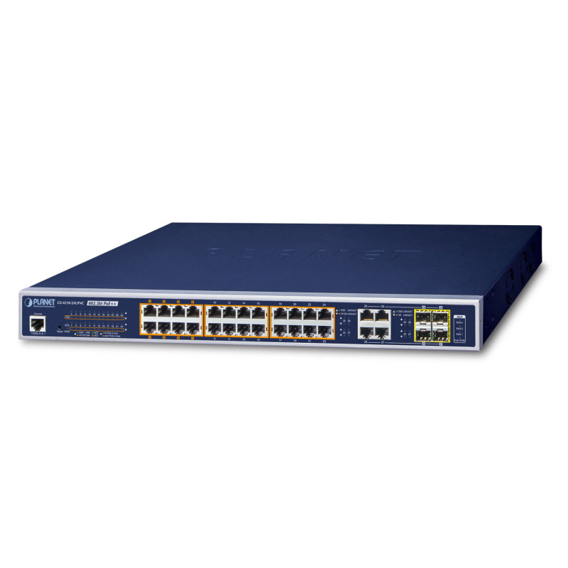 PLANET GS-4210-24UP4C commutateur réseau Géré L2/L4 Gigabit Ethernet (10/100/1000) Connexion Ethernet, supportant