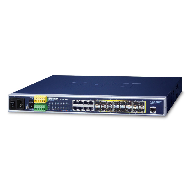 PLANET MGSW-24160F commutateur réseau Géré L2+ Gigabit Ethernet (10/100/1000) Connexion Ethernet, supportant l'alimentation via