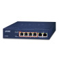 PLANET FSD-604HP commutateur réseau Non-géré Fast Ethernet (10/100) Connexion Ethernet, supportant l'alimentation via ce port