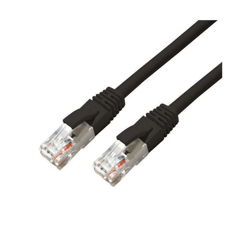 Microconnect MC-UTP6A005S câble de réseau Noir 0,5 m Cat6a U/UTP (UTP)