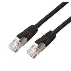 Microconnect MC-UTP6A01S câble de réseau Noir 1 m Cat6a U/UTP (UTP)