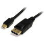 Microconnect DP-MMG-180MBV1.4 câble DisplayPort 2 m Mini DisplayPort Noir
