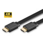 Microconnect HDM19191.5V1.4FLAT câble HDMI 1,5 m HDMI Type A (Standard) Noir