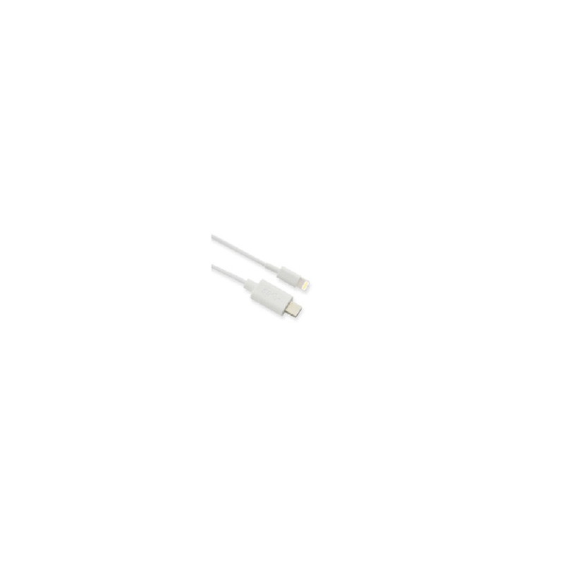 Microconnect USB C/Lightning, 1 m Blanc