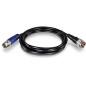 Trendnet TEW-L402 câble coaxial 2 m Type-N Noir, Bleu