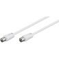 Microconnect COAX050W câble coaxial 5 m Blanc