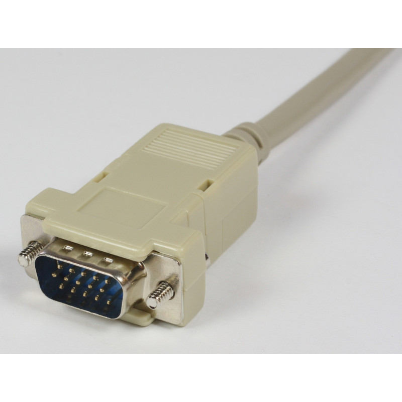 Microconnect SCSE15GG2 câble VGA 2 m VGA (D-Sub) Beige