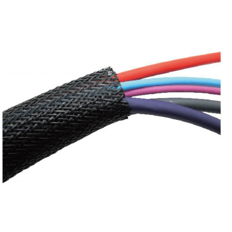 Microconnect CABLESLEEVE020-50B manchon de câble Noir 2 cm