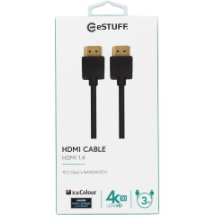 eSTUFF ES606003 câble HDMI 3 m HDMI Type A (Standard) Noir