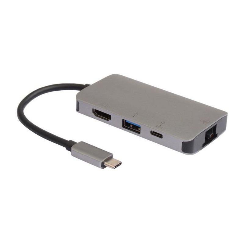 Microconnect USB3.1CCOM16 station d'accueil Avec fil USB 3.2 Gen 1 (3.1 Gen 1) Type-C Gris