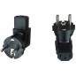 Microconnect PESC13ADA adaptateur prise d'alimentation Type F C13 Noir