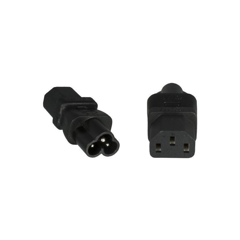 Microconnect PE613AD adaptateur prise d'alimentation C6 C13 Noir