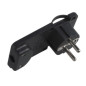 Microconnect PESCHPLUG-B adaptateur prise d'alimentation Type F Noir