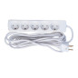 Microconnect GRU0055WDK multiprise 5 m 5 sortie(s) CA Intérieure Blanc