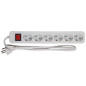 Microconnect MC-GRU0650DK multiprise 5 m 6 sortie(s) CA Intérieure Blanc