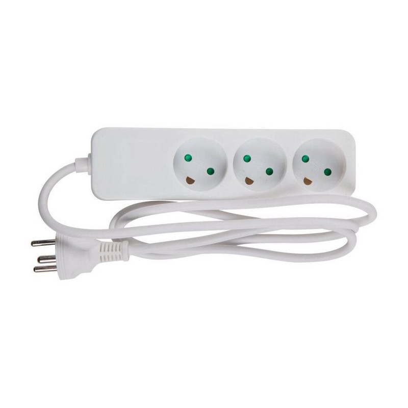 Microconnect MC-GRU0330DK multiprise 3 m 3 sortie(s) CA Intérieure Blanc