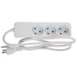 Microconnect MC-GRU0330DK multiprise 3 m 3 sortie(s) CA Intérieure Blanc