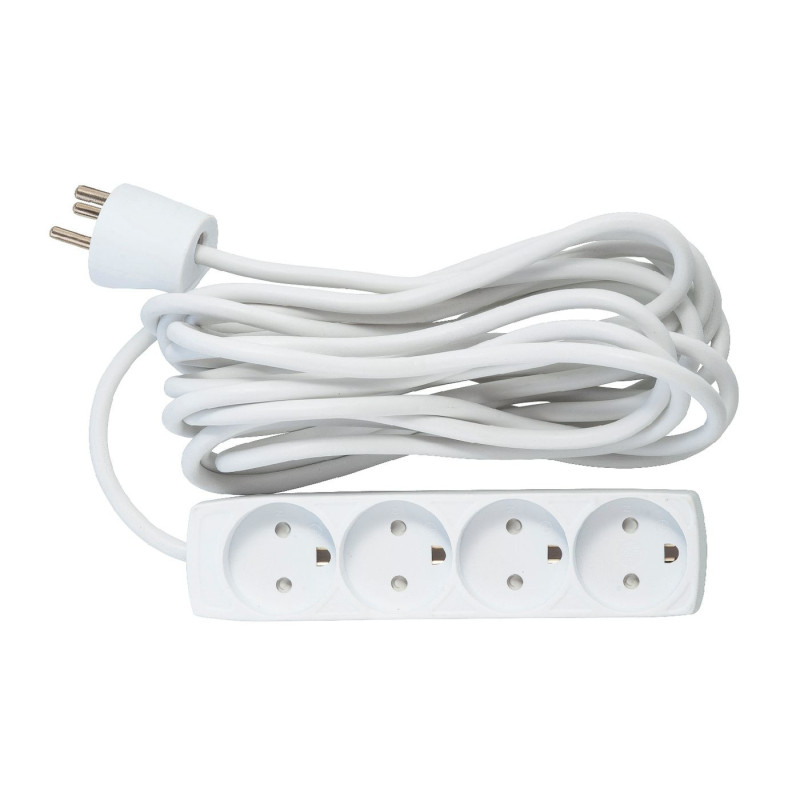 Microconnect GRU00450WDK multiprise 5 m 4 sortie(s) CA Intérieure Blanc