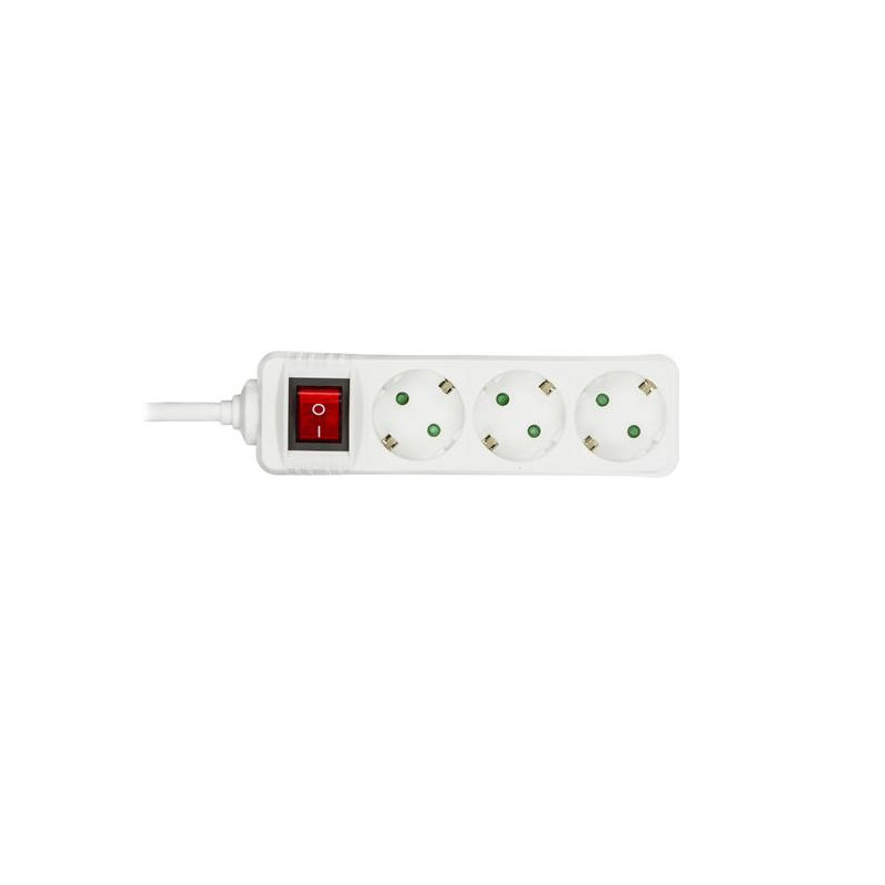 MicroConnect 3-way Schuko Socket 5m on/off switch