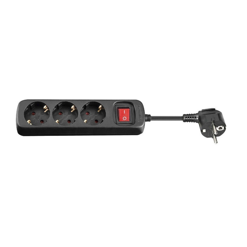 Microconnect GRU0033B multiprise 3 m 3 sortie(s) CA Noir