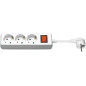 Microconnect GRU003W-SWITCH multiprise 1,5 m 3 sortie(s) CA Intérieure Blanc