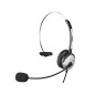 Sandberg USB Mono Headset Saver Casque Avec fil Arceau Bureau/Centre d'appels USB Type-A Noir, Argent