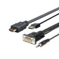 Vivolink PROHDMIMVGA2 câble HDMI 2 m HDMI Type A (Standard) Noir