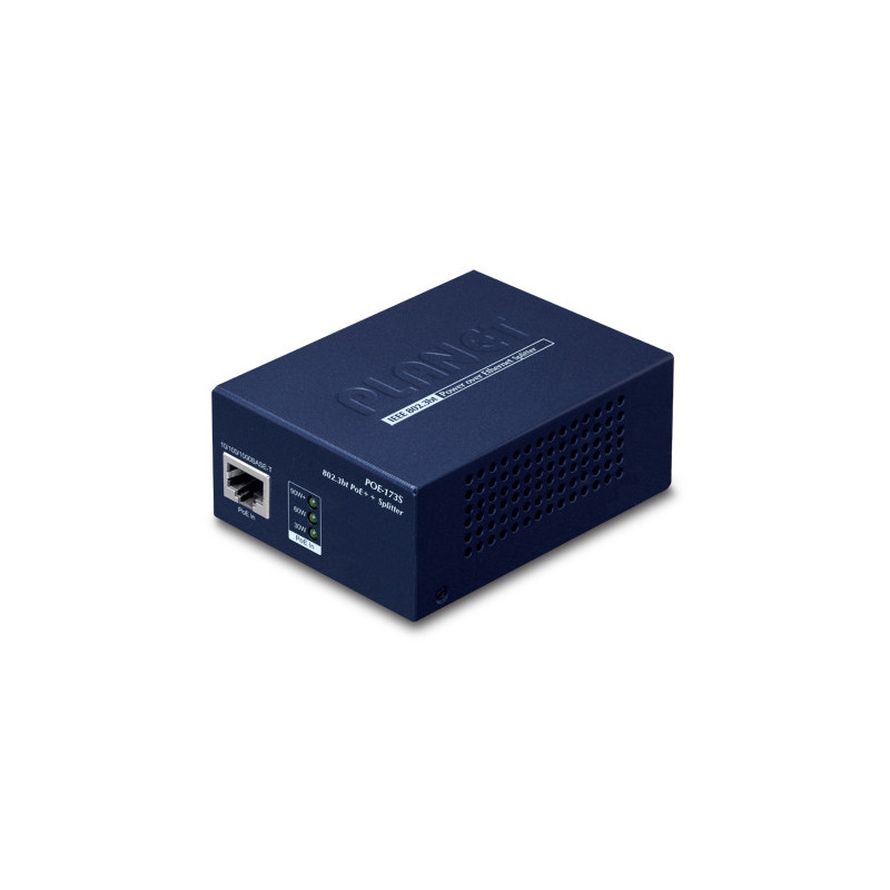 PLANET POE-173S séparateur voix-données Noir Connexion Ethernet, supportant l'alimentation via ce port (PoE)