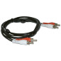 Microconnect 2xRCA/2xRCA 1.5m câble audio 1,5 m Noir, Rouge, Blanc