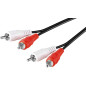 Microconnect AUDCC025 câble audio 2,5 m 2 x RCA Noir