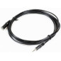 Microconnect Audio 3.5mm 3m M-F Stereo câble audio 3,5mm Noir