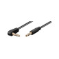 Microconnect AUDLL1A câble audio 1 m 3,5mm Noir