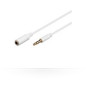 Microconnect 3.5mm - 3.5mm, 5.0m câble audio 5 m 3,5mm Blanc