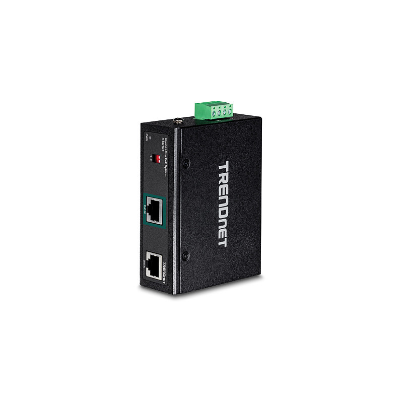 Trendnet TI-SG104 séparateur voix-données Noir Connexion Ethernet, supportant l'alimentation via ce port (PoE)