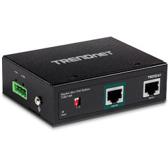 Trendnet TI-SG104 séparateur voix-données Noir Connexion Ethernet, supportant l'alimentation via ce port (PoE)