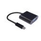 Microconnect 0.2m USB C - D-Sub adaptateur graphique USB Noir