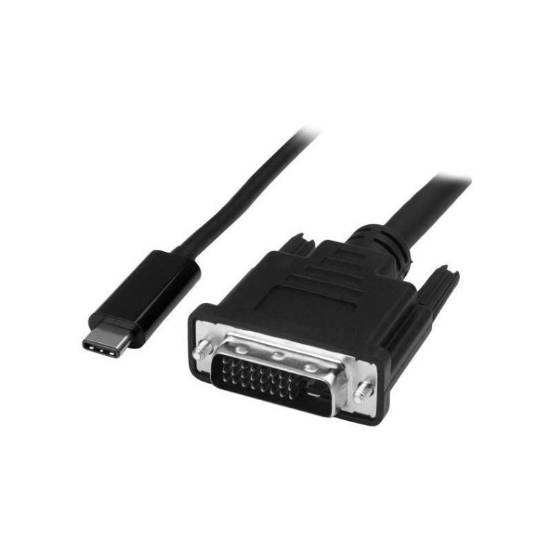 Microconnect USB3.1CDVI18B câble vidéo et adaptateur 1,8 m USB Type-C DVI-D Noir