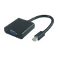 Microconnect Mini Displayport-VGA VGA (D-Sub) Noir