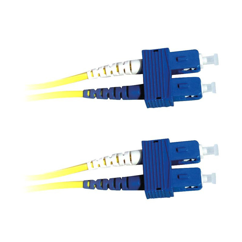 Lanview LVO231386 câble de fibre optique 2 m 2x SC OS2 Jaune