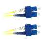 Lanview LVO231386 câble de fibre optique 2 m 2x SC OS2 Jaune