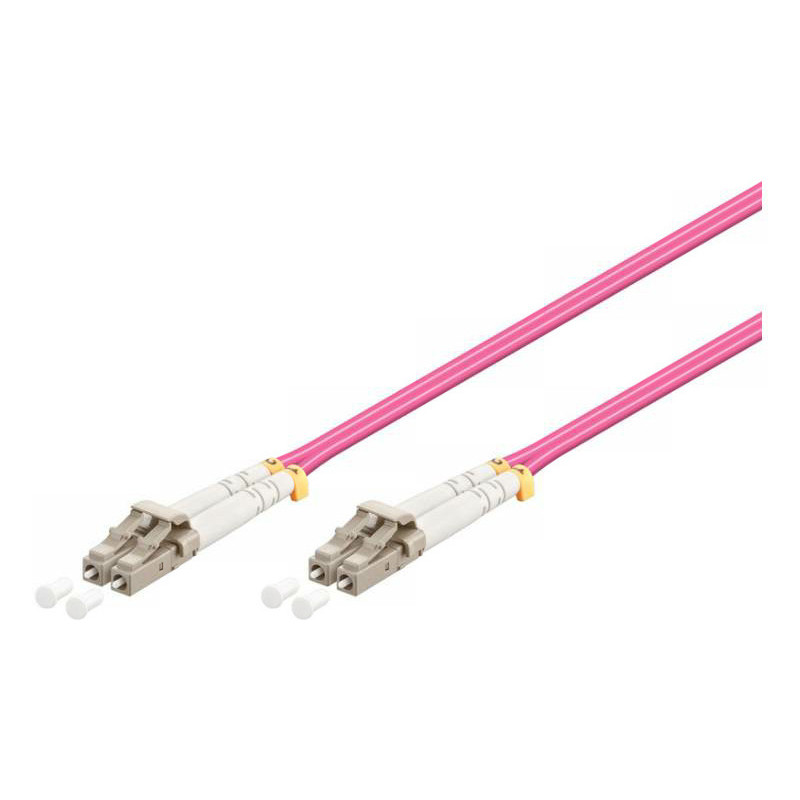 Microconnect FIB440450P câble de fibre optique 50 m LC ST/UPS OM4 Rose