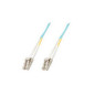 Microconnect 200m LC/UPC-LC/UPC câble de fibre optique LC/UPC OM3 Bleu