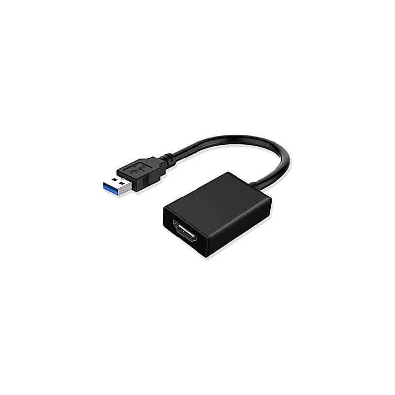 Microconnect MC-USB3.0HDMI câble vidéo et adaptateur 0,15 m HDMI Type A (Standard) USB Type-A Noir