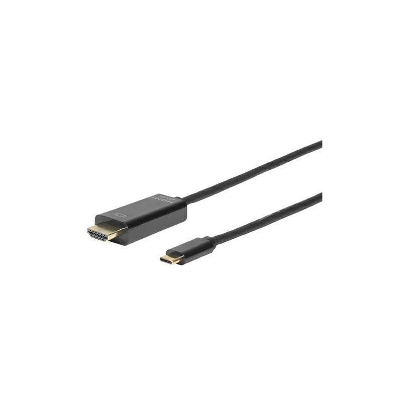 Microconnect USB3.1CHDMI5 câble vidéo et adaptateur 5 m HDMI Type A (Standard) USB Type-C Noir