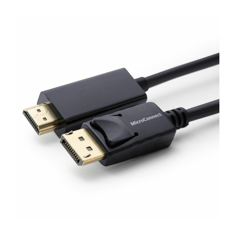 Microconnect MC-DP-HDMI-1000 câble vidéo et adaptateur 10 m DisplayPort Noir
