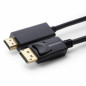 Microconnect MC-DP-HDMI-1000 câble vidéo et adaptateur 10 m DisplayPort Noir