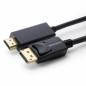 Microconnect MC-DP-HDMI-300 câble vidéo et adaptateur 3 m DisplayPort Noir