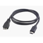Microconnect 1.0m USB câble USB 1 m USB 3.2 Gen 1 (3.1 Gen 1) USB C Micro-USB B Noir